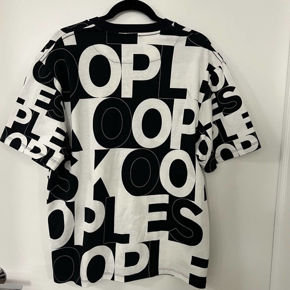 The Kooples Men's Logo T-Shirt XL Black/White - Picture 2 of 6